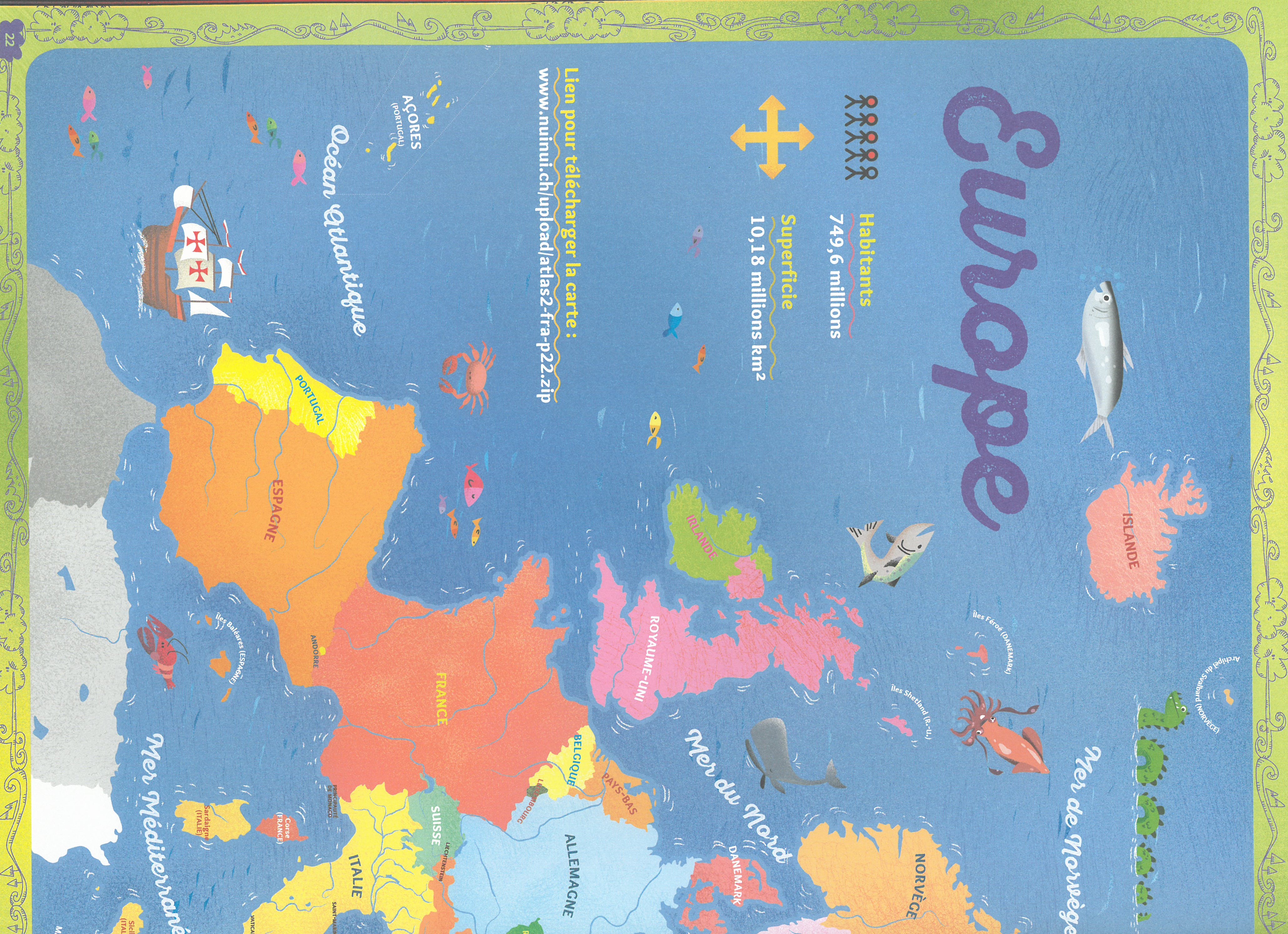 Planete Terre : Atlas Pour Les Enfants : Cartes & Videos Pour Decouvrir Le Monde Et L'espace