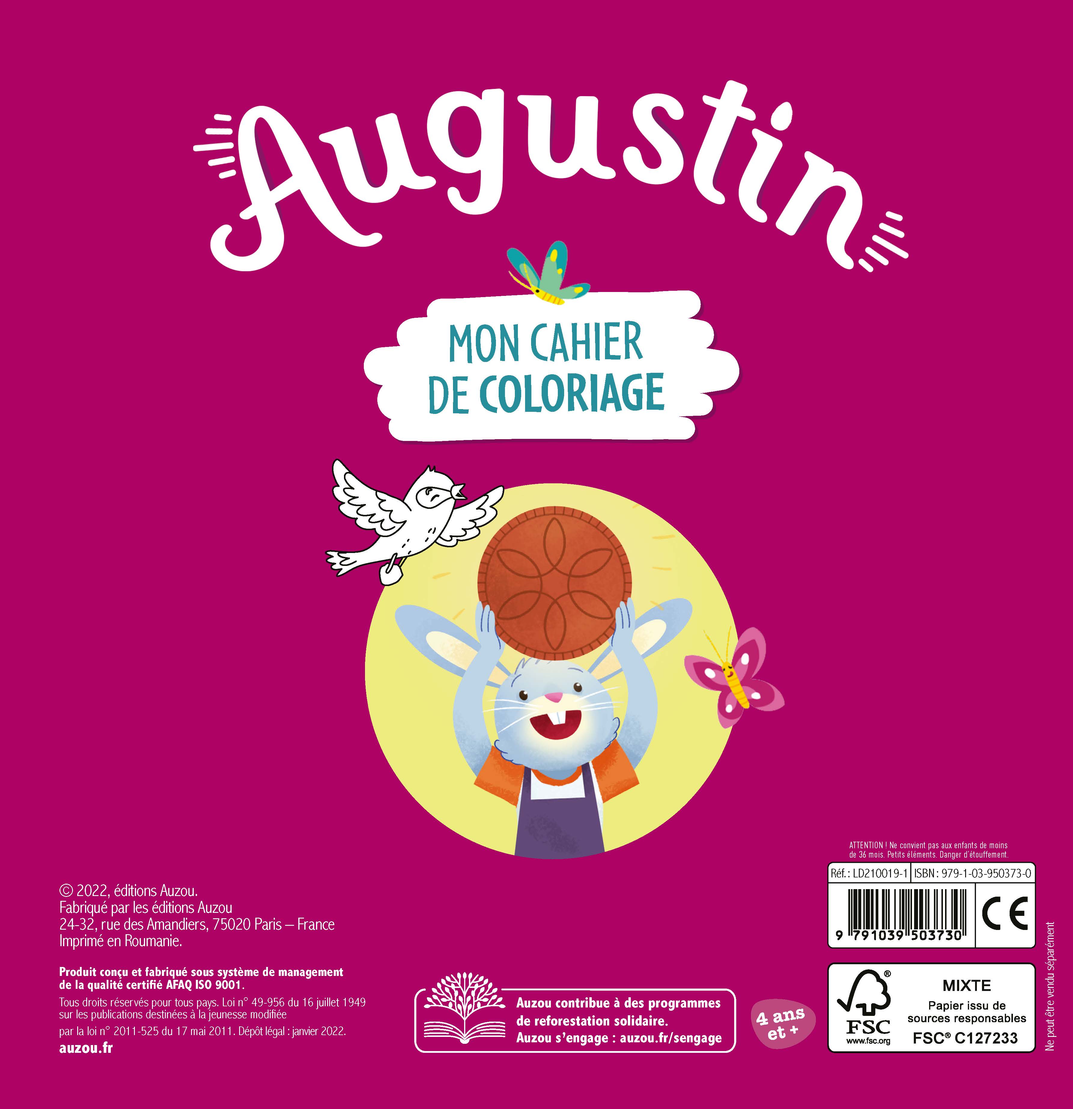 Pack Augustin, Maitre Corbeau Et La Chocogalette + Coloriage