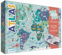 Mon Atlas Des Animaux : 1 Livre + 1 Puzzle