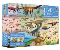 Les Dinosaures Dans Le Temps : Livre Et Puzzle