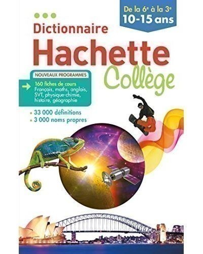 Dictionnaire hachette college 2019/2020