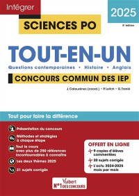 Tout-En-Un, Concours Commun Des Iep 2025 : Questions Contemporaines, Histoire, Anglais