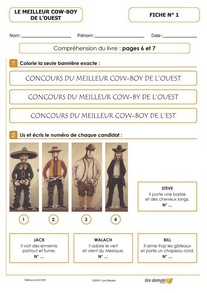 Lecture Suivie - Le Meilleur Cowboy De L'ouest (Fichier Seul)