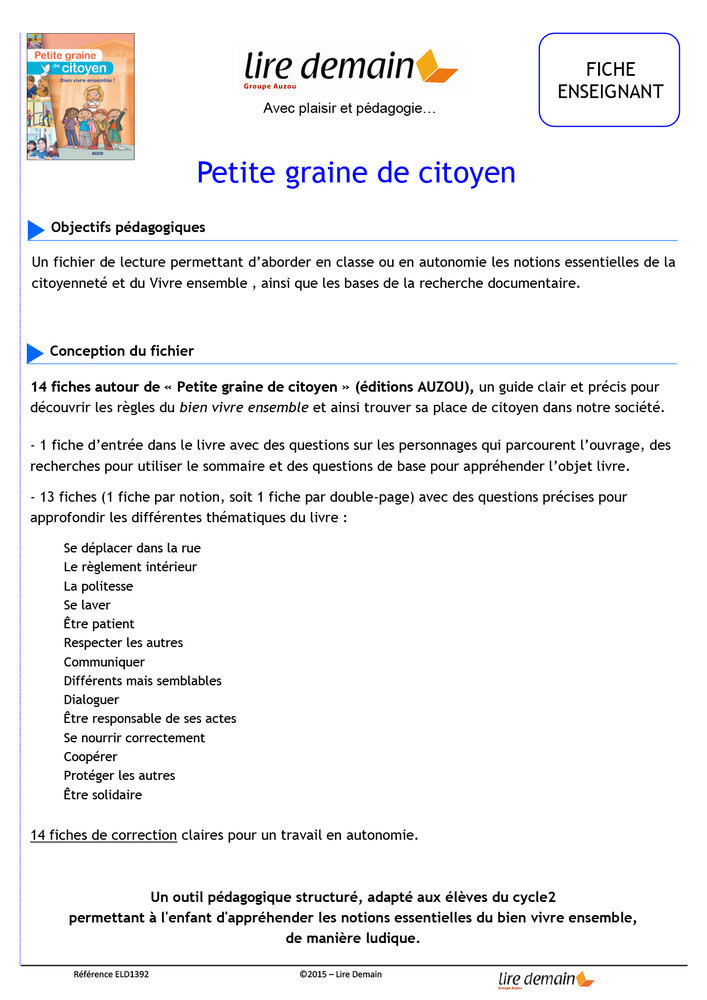 Rallye Doc - Petite Graine De Citoyen (Fichier Seul)