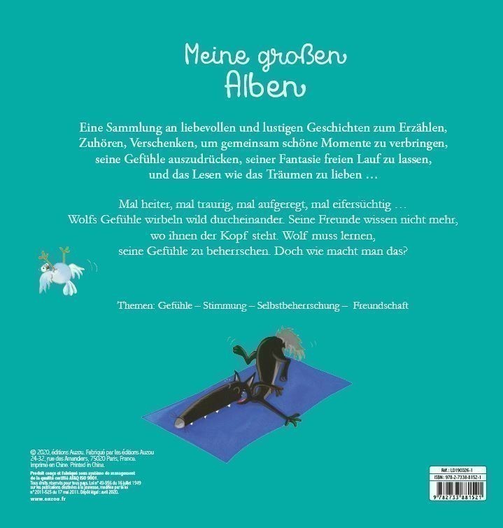 DER WOLF DER LERNTE SEINE GEFUHLE ZU BEHERRSCHEN (+ CD AUDIO)