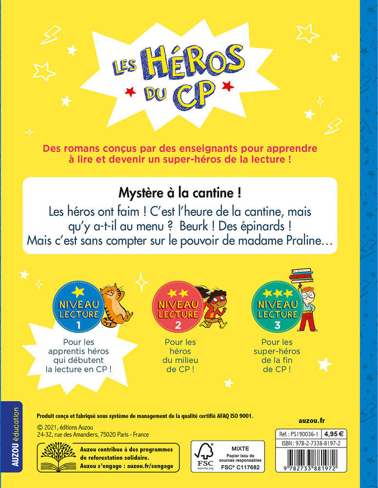 Les Heros Du Cp - Mystere A La Cantine Niv 1