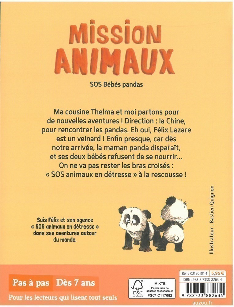 MISSION ANIMAUX T3 (SOS BEBES PANDAS)