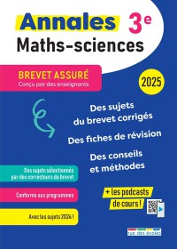 Annales Maths-Sciences 3E : 2025