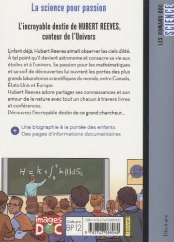 L'INCROYABLE HISTOIRE D'HUBERT REEVES CONTEUR DE L'UNIVERS