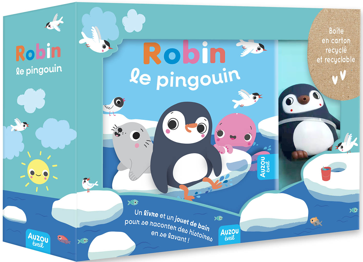 Robin Le Pingouin - Livre Bain