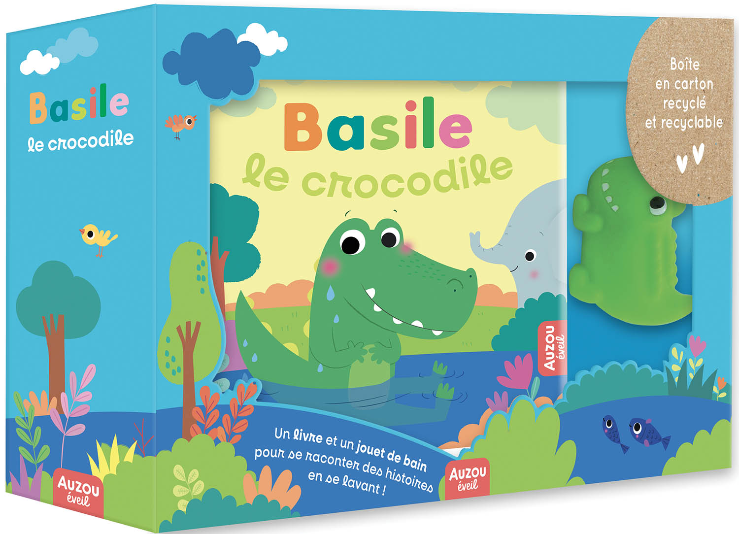 Basile Le Crocodile - Livre Bain