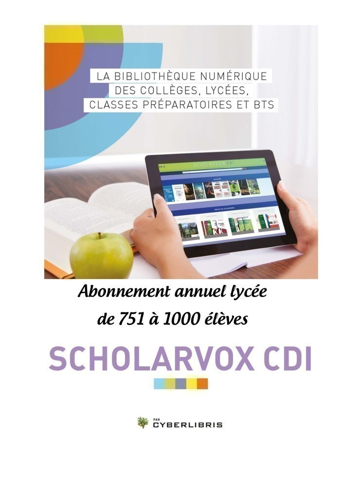 Abonnement Annuel Lycee Cyberlibris  - 751 A 1000 Eleves